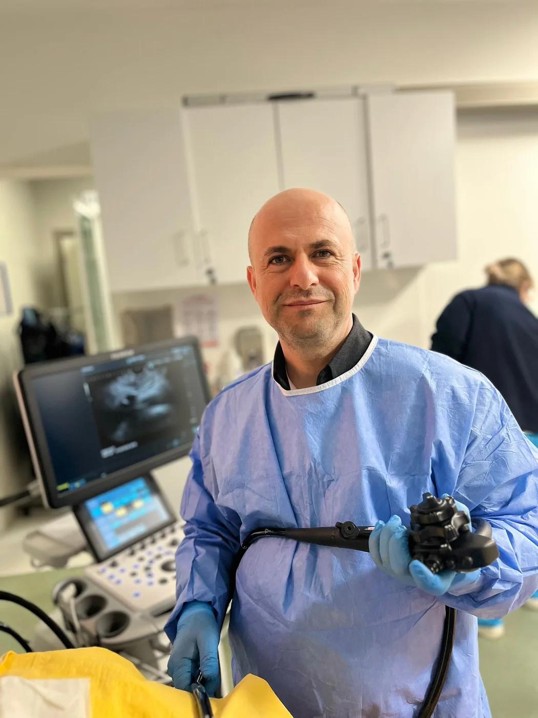 Assoc. Prof. Süleyman Günay at an international advanced endoscopy course